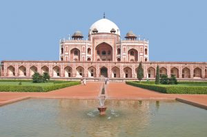 Scenic view of Humayuns Tomb in Delhi, India